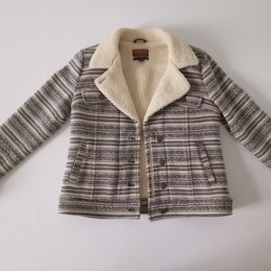 Pendleton Portland Collection Wool Cody Jacket Shearling Sherpa Lined